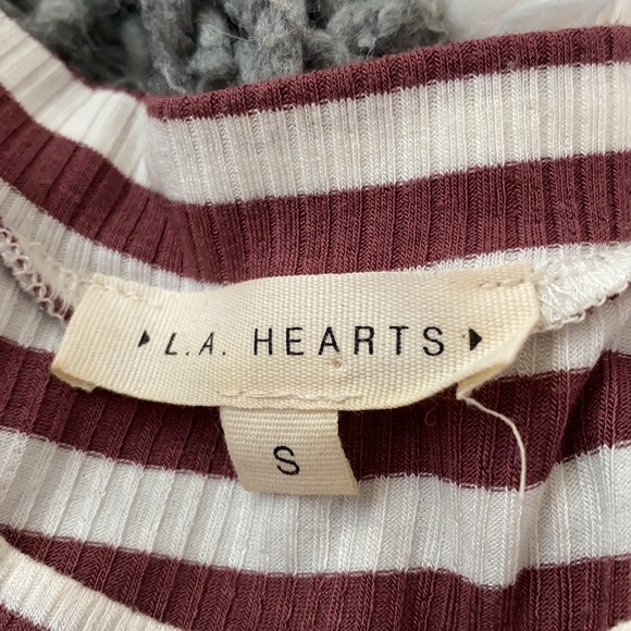 PacSun LA Hearts Red White Cut Out Dress - Picture 3 of 3